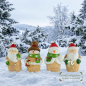 Preview: 4er Set Bezaubernde Weihnachtsfiguren ca. 8 cm - Weihnachtsdekoration
